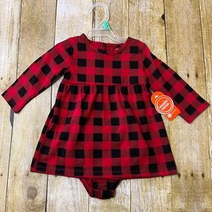 NWT Wonder Nation Buffalo Plaid Dress